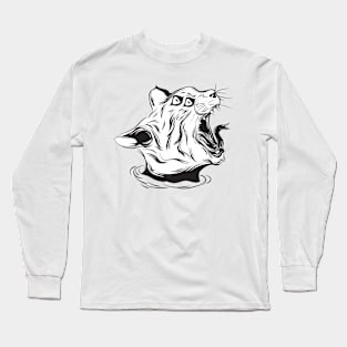 Black Cat Devil Long Sleeve T-Shirt